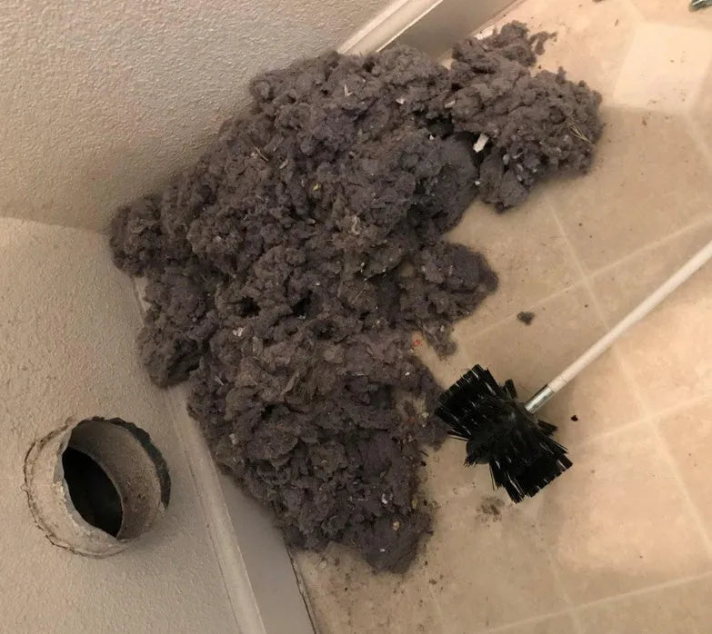 Flexible 600mm long chimney cleaning brush with nylon bristles for dryer and range hood pipes