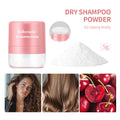 Disposable hair dry cleaning booster powder 5g with sponge, headband, and mirror in blue, green, red colours.