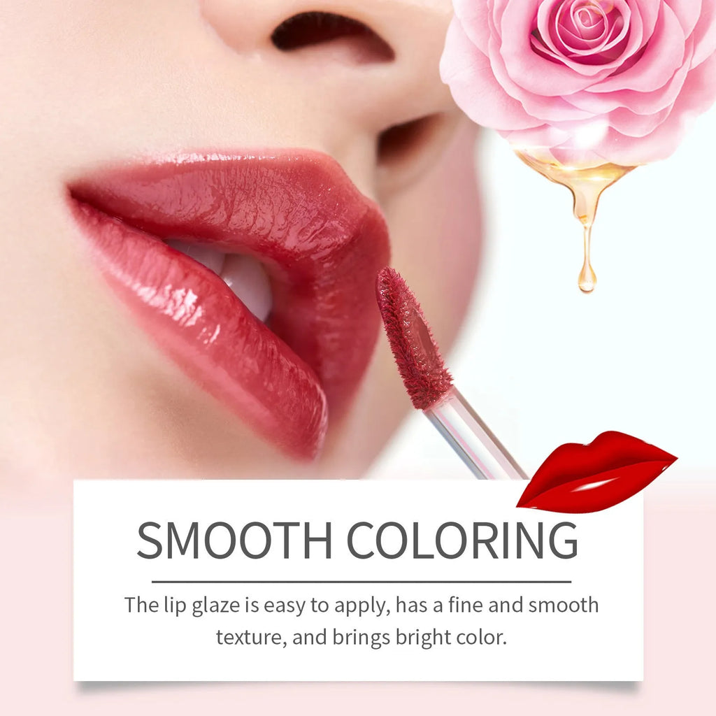 Double-ended lip liner and lip lacquer pen in three colour shades.