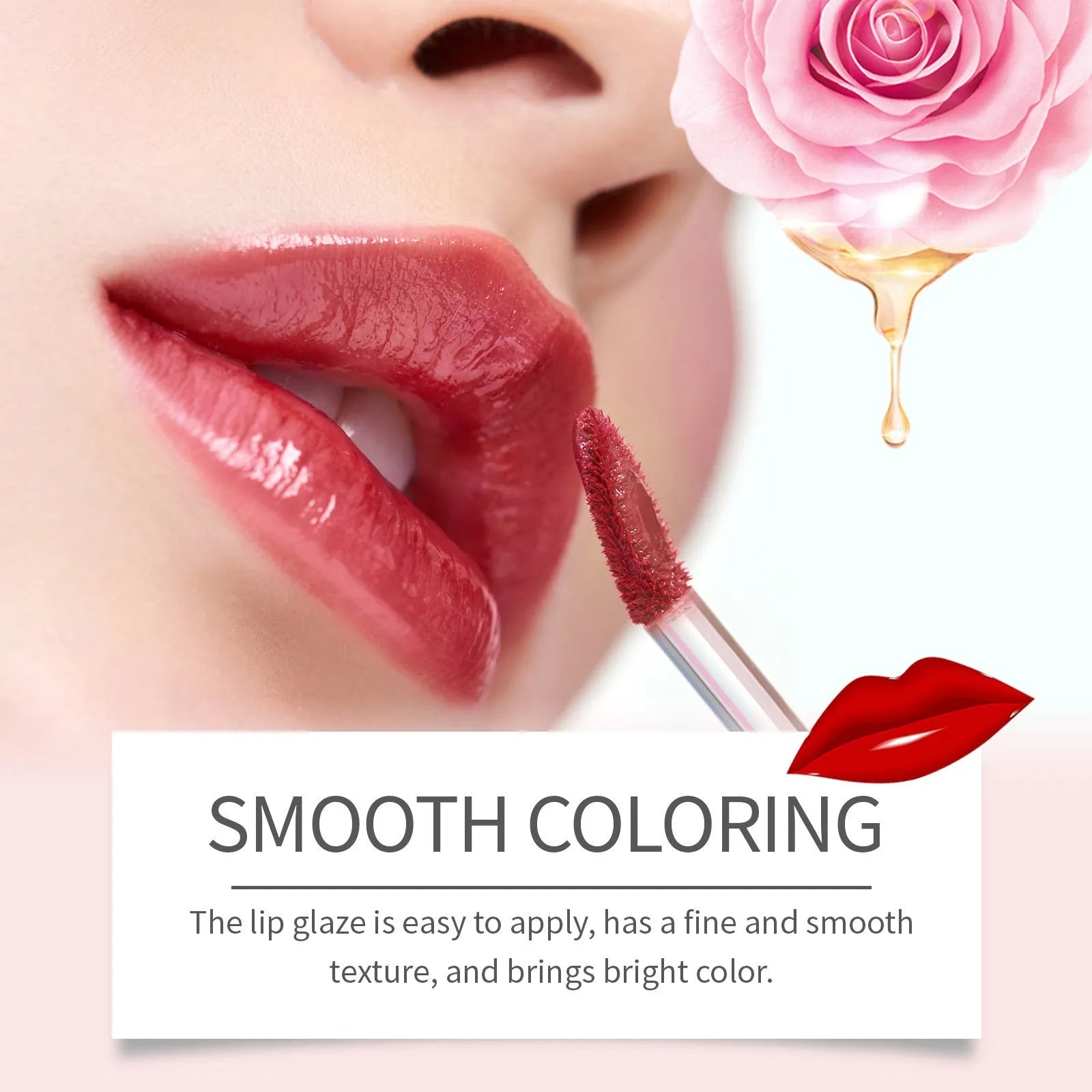 Double-ended lip liner and lip lacquer pen in three colour shades.