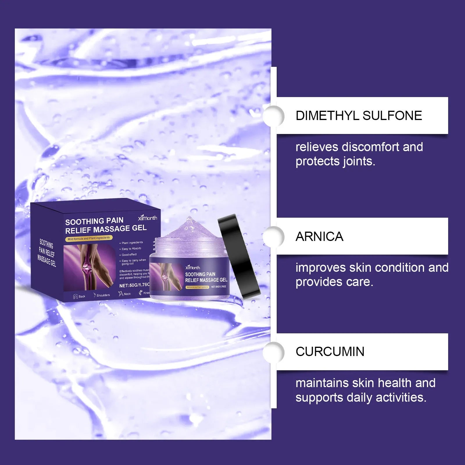 50g tube of body joint care gel for muscle and joint relief