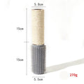 Brown sisal fibre cat scratching post measuring 30 centimetres tall