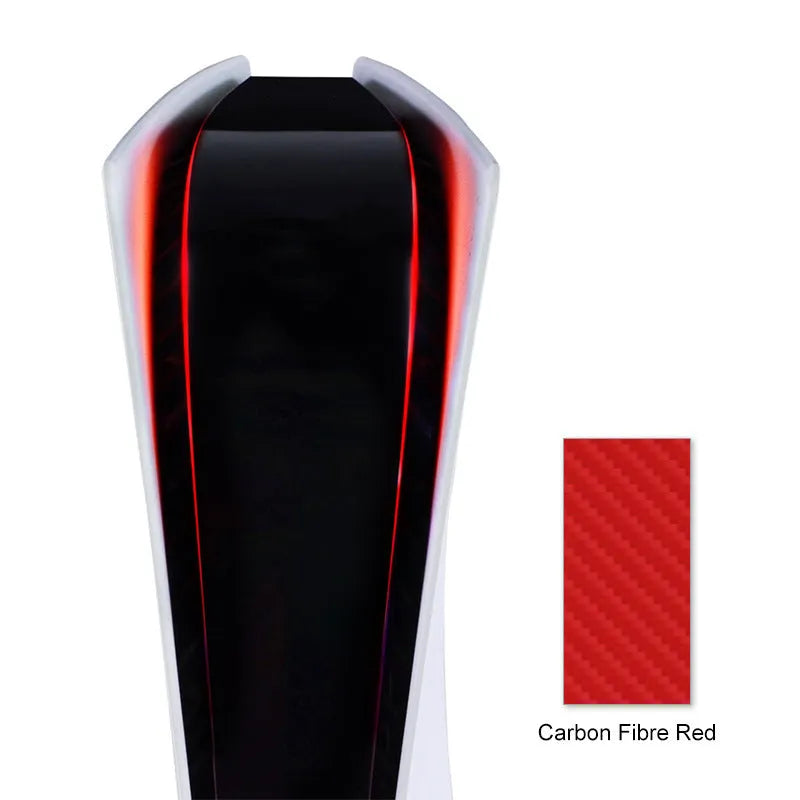 PS5 light bar film sticker in pink, red, gold and blue colour options