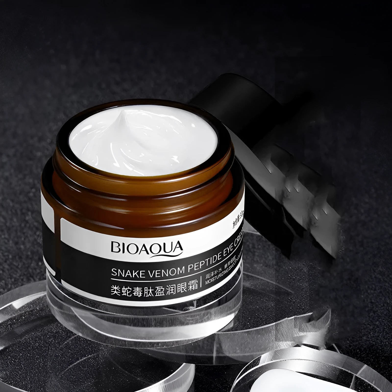30g tube of peptide firming eye cream for dark circles and moisturising.