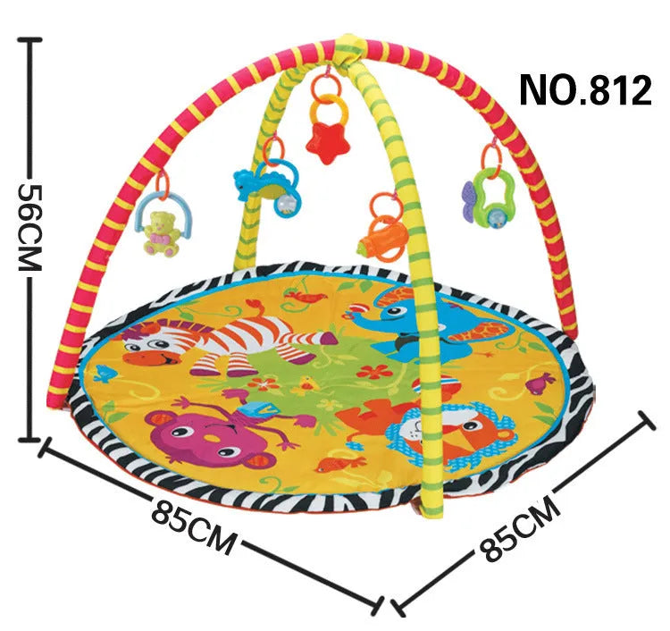Velvet baby gymnastic game blanket crawling carpet for teenagers with animal designs