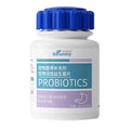 Bottle of pet probiotic tablets containing 180 chewable supplements for dogs and cats