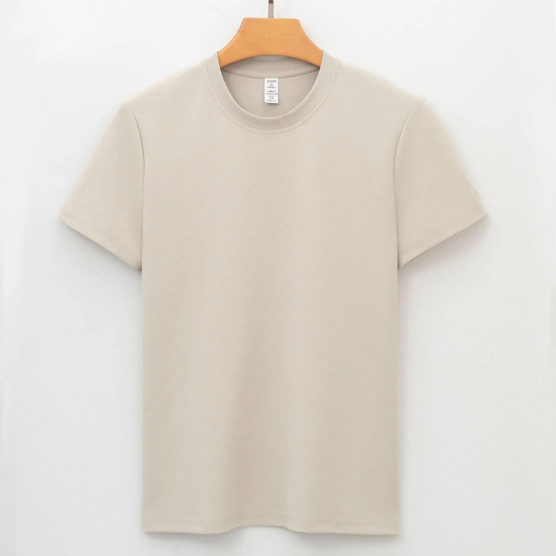 Men's antibacterial quick drying short sleeve shirt in straight cut pullover style