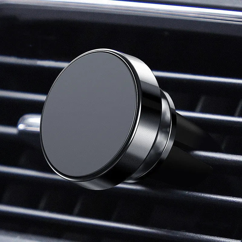Magnetic car phone holder in aluminium alloy with CD texture in Black, Gold and Silver colour options