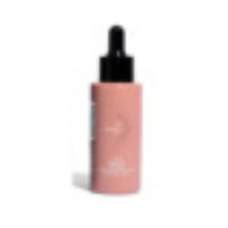Matte self-tanning liquid set showing 50ml tanning drops bottle and 75ml tanning flash cream tube
