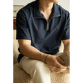Men's cedar green loose-fit short sleeve t-shirt made from quick-drying ice silk fabric.