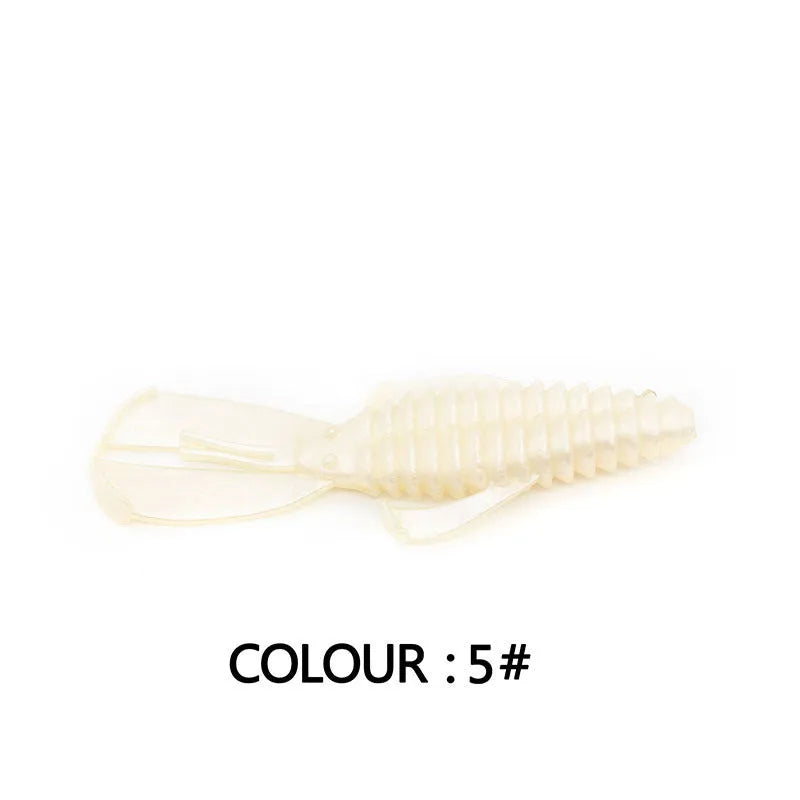 PVC soft bait fishing lure showing colour variations in 8cm and 12cm sizes