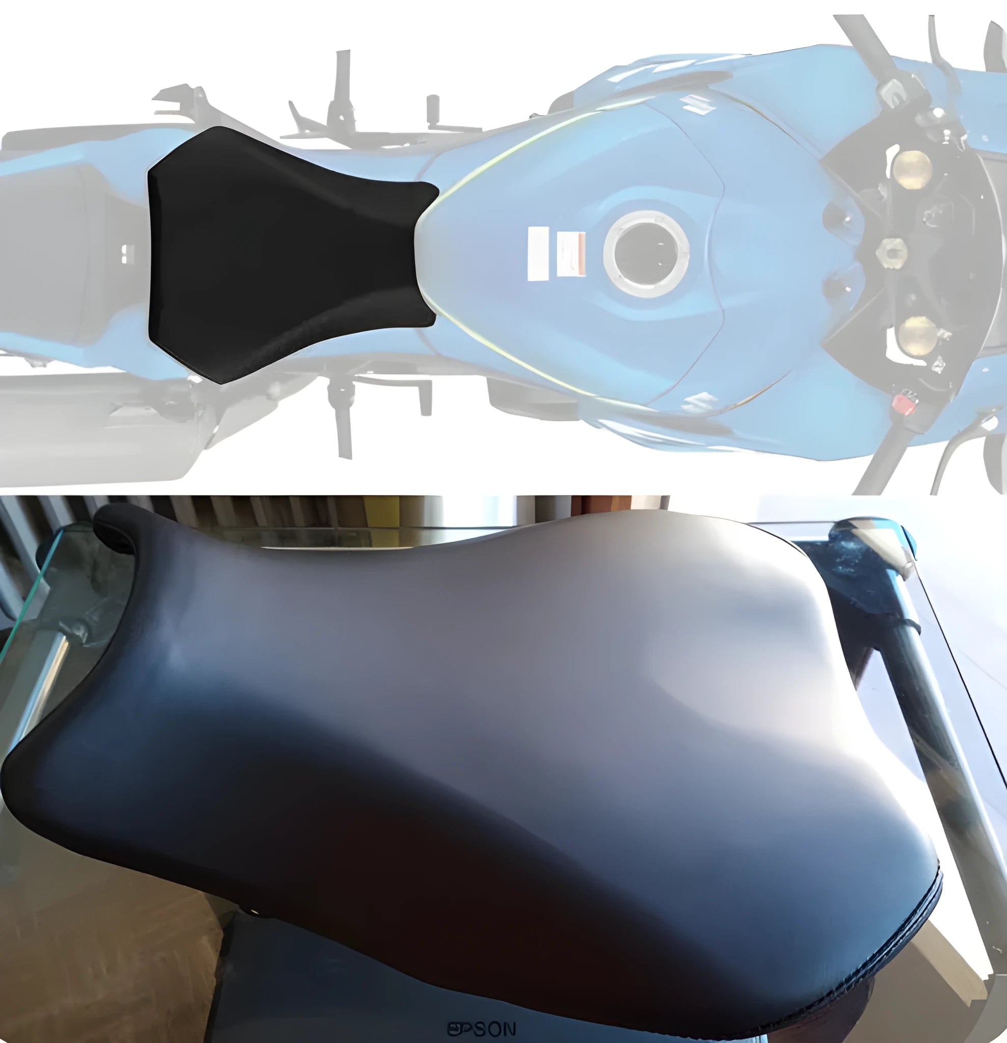 Suzuki GSXR1000 motorcycle seat bag protective covers in PU leather material