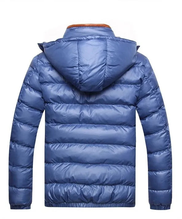 Winter puffer jacket in Black, quilted padding, available in sizes M to 7XL