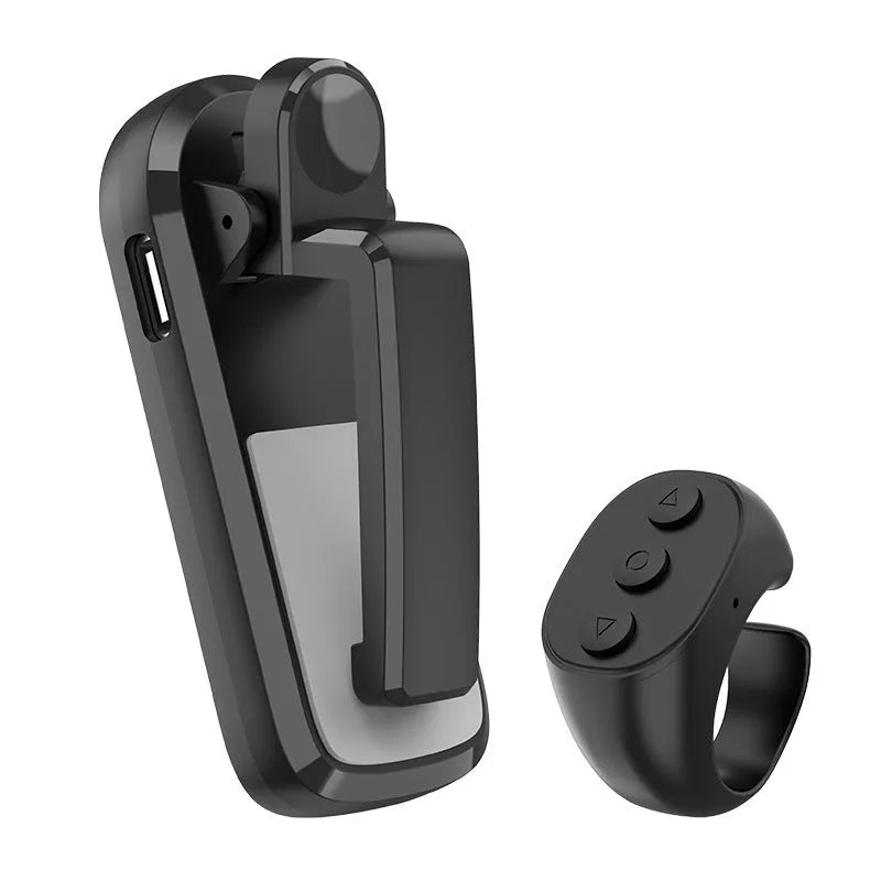 Wireless page turner remote control with clicker for hands-free reading on tablets and e-readers.