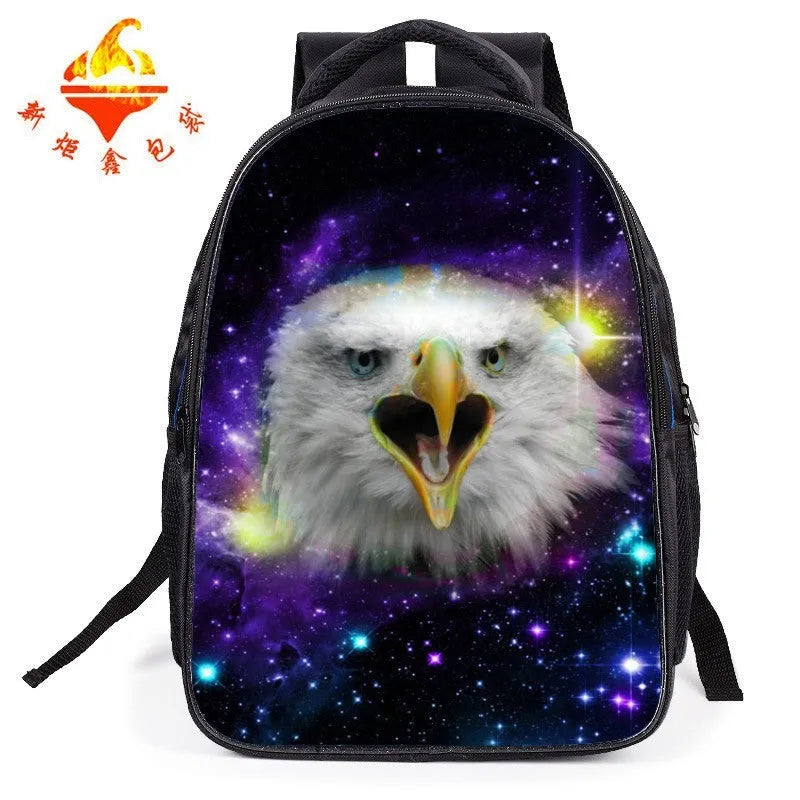 Children's cartoon schoolbag with tiger design for grades 1-6