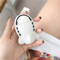 Aircraft themed silicone flip cover for Apple AirPods 1st and 2nd generation with hook attachment