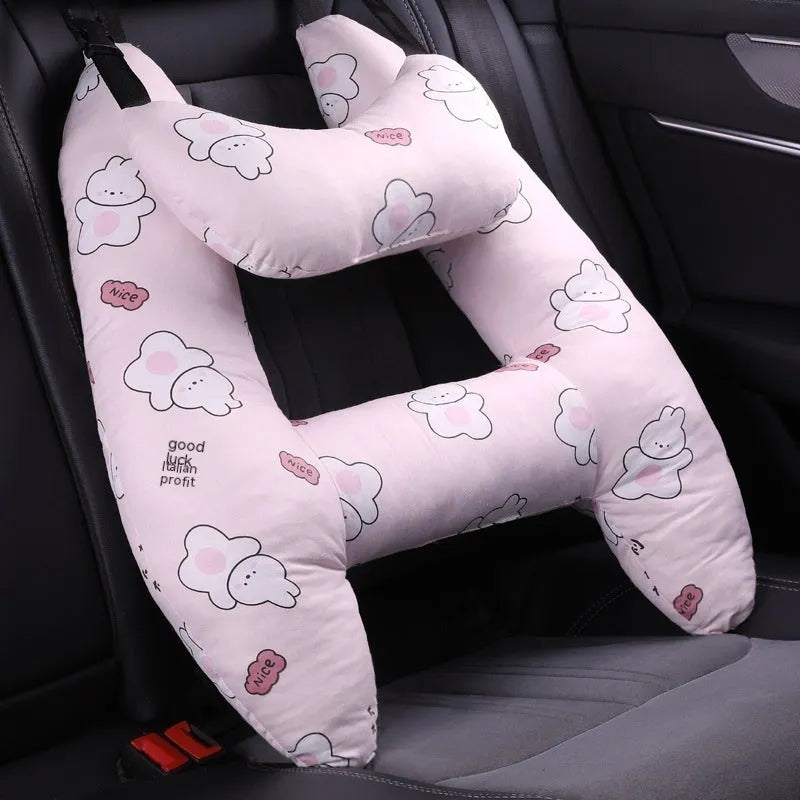 55x70cm car headrest pillow with pearl cotton filling in various pattern options