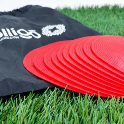 23cm diameter TPE football training marker disc in bright colours for field practice