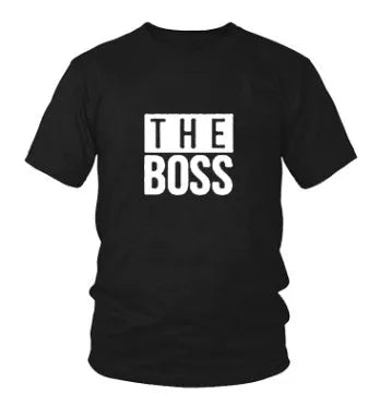 Man wearing a loose fit round neck short sleeve T-shirt with a graphic print design.