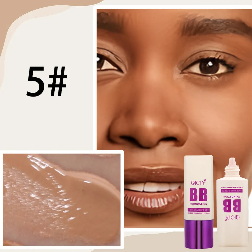 BB cream liquid foundation concealer in a feeding bottle, available in 10 shade options