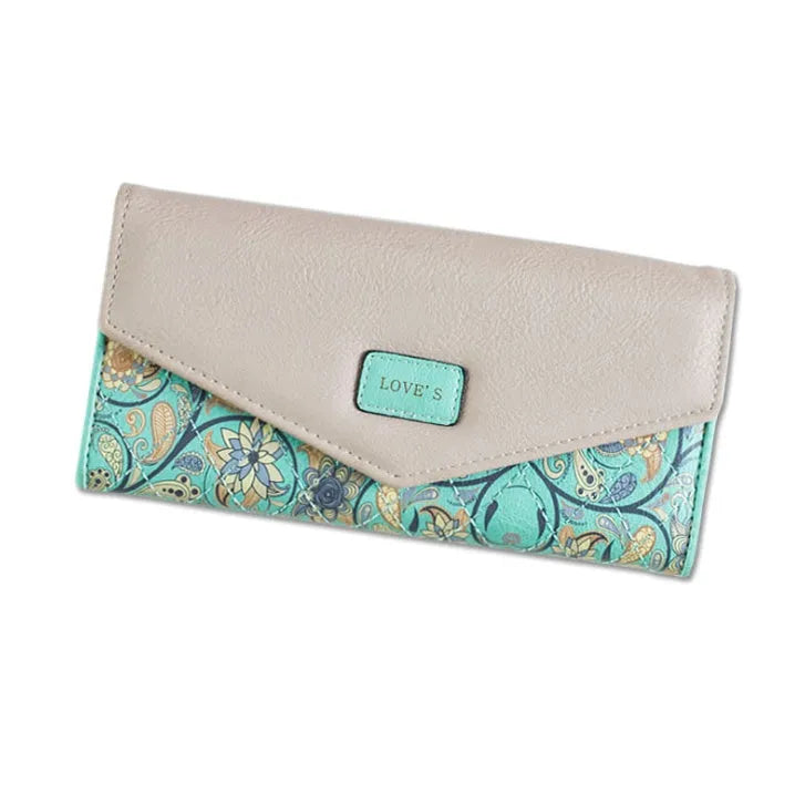 Large capacity student wallet with buckle closure in five colour options