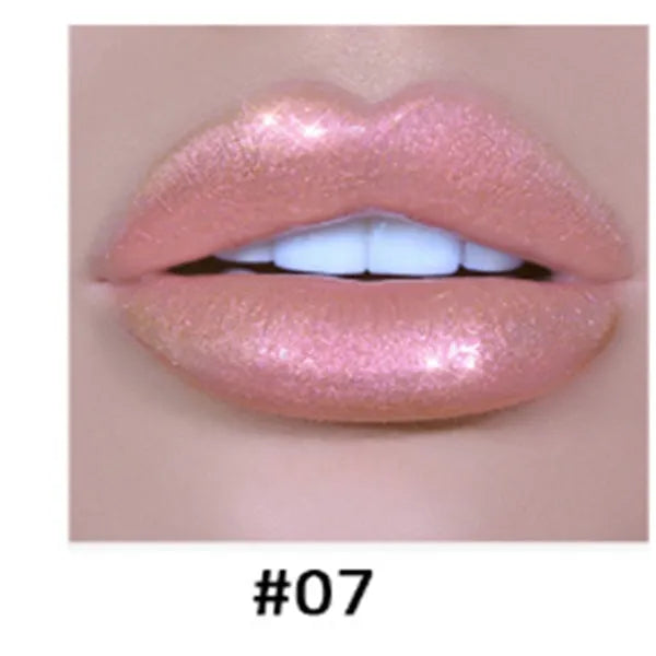 Polarized lip gloss in multiple shades with high-shine finish and wand applicator