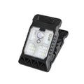White ABS clip lamp with motion sensor, 11.2cm by 7.6cm compact size