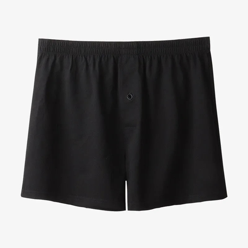 Men's pure cotton high-waist boxer shorts in loose fit available in multiple colours