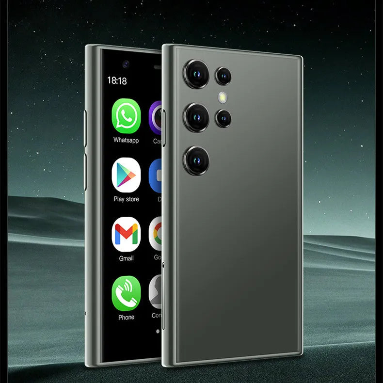 S23PRO & XS15 mini smartphone in black, green or pink purple colours with straight plate design