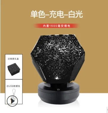 LED star projector night light projecting constellations on ceiling with remote control
