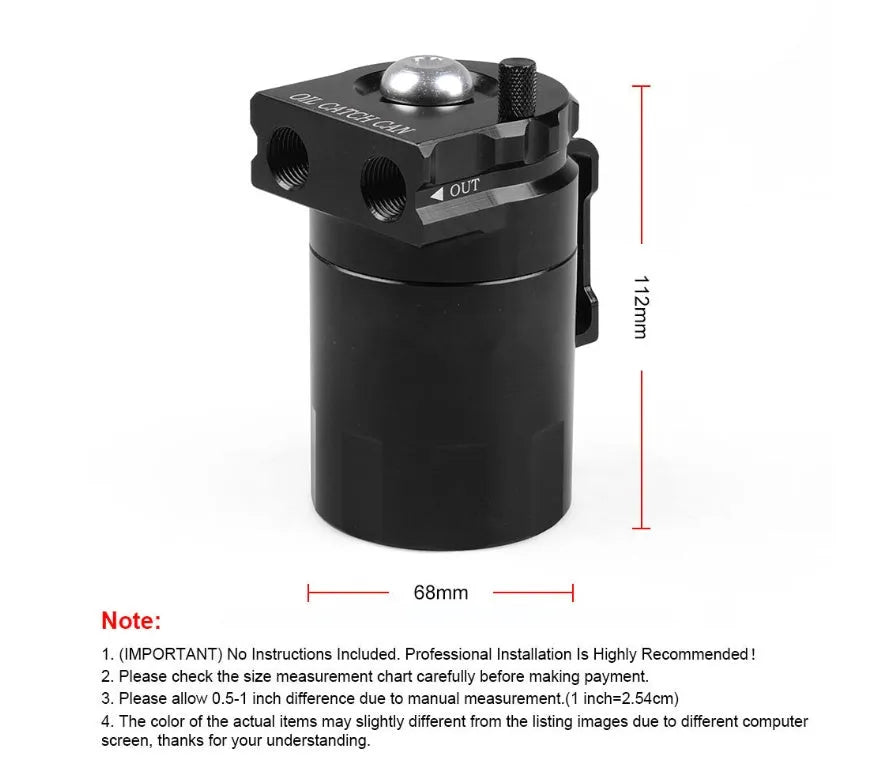 Aluminum alloy oil separator for Ford Expedition in black, blue, red, and silver colour options