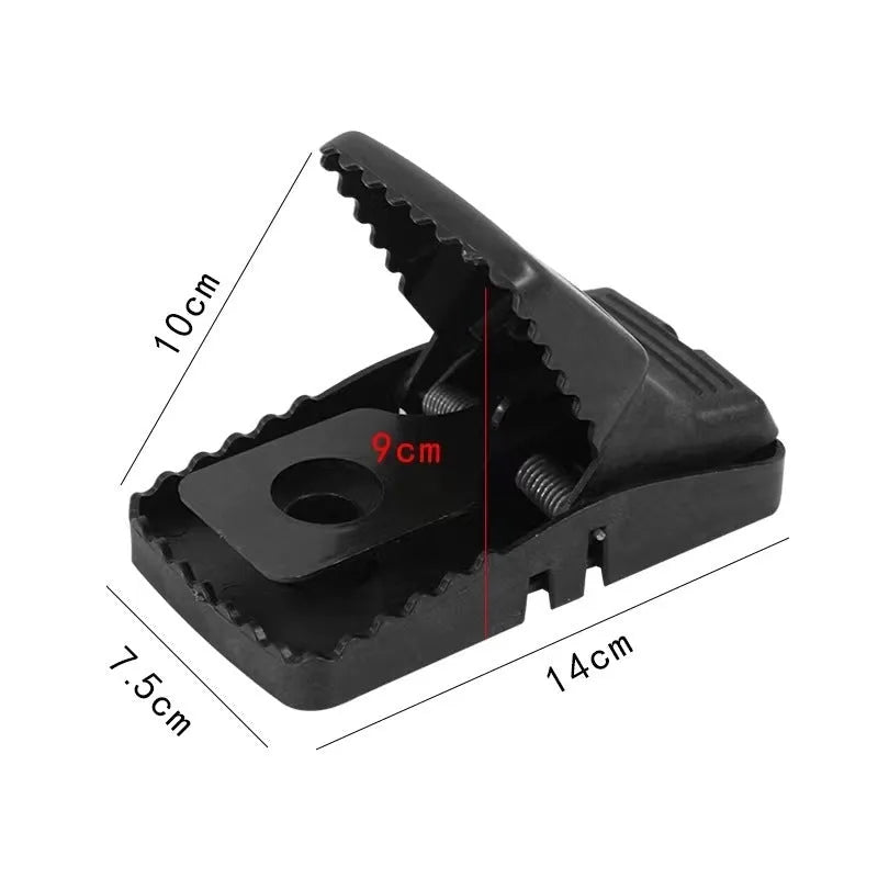 Automatic humane live-catch mouse trap in metal and plastic, shown in small, medium, and large sizes.