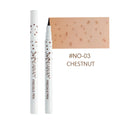 Dark brown freckle pen with precision tip for waterproof face and body makeup application