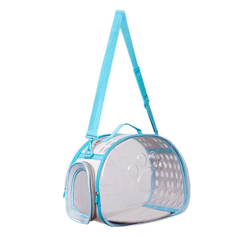 Hard EVA transparent space capsule cat backpack carrier in multiple colours.