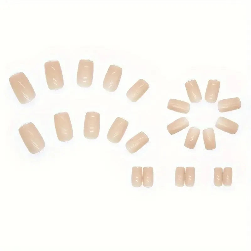 Plastic nail art set in solid colour MY119 showing complete components with all-match armour design
