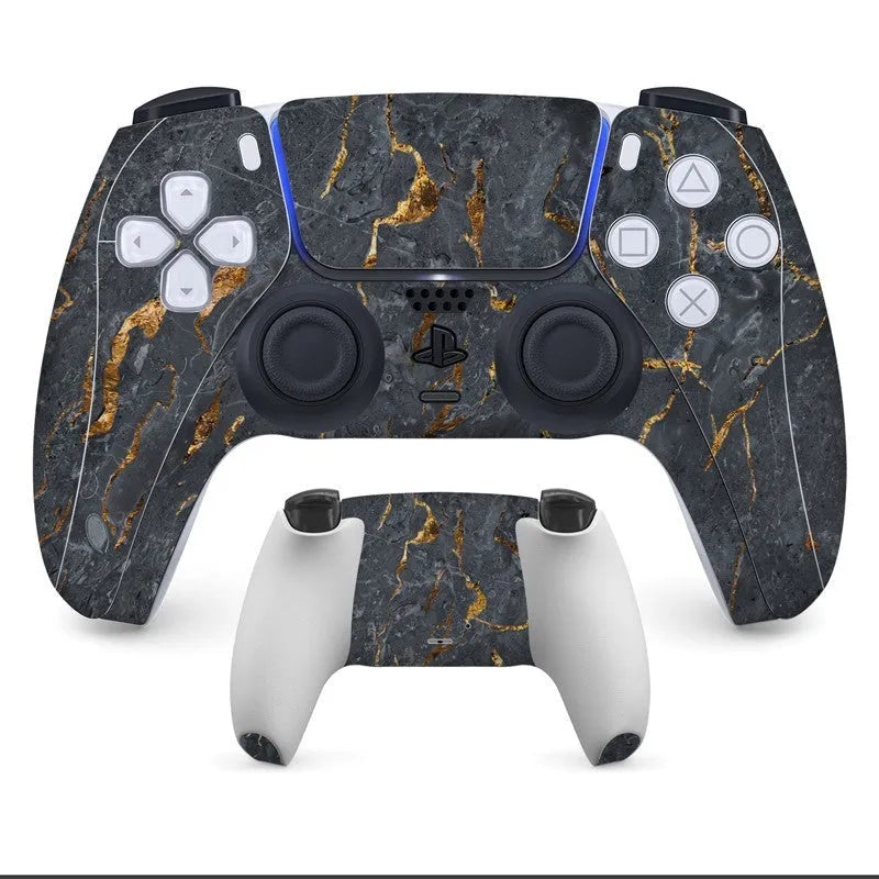PS5 controller protective grip stickers in frosted PVC material for scratch resistance