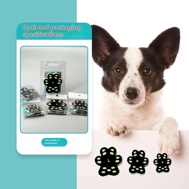 Breathable invisible claw pad foot stickers for dog paw protection in silicone cloth material