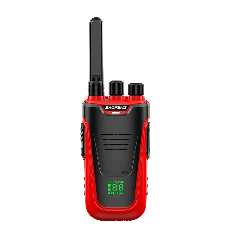 High power 10W wireless intercom with 6800mAh battery and USB charging in red and yellow colour options