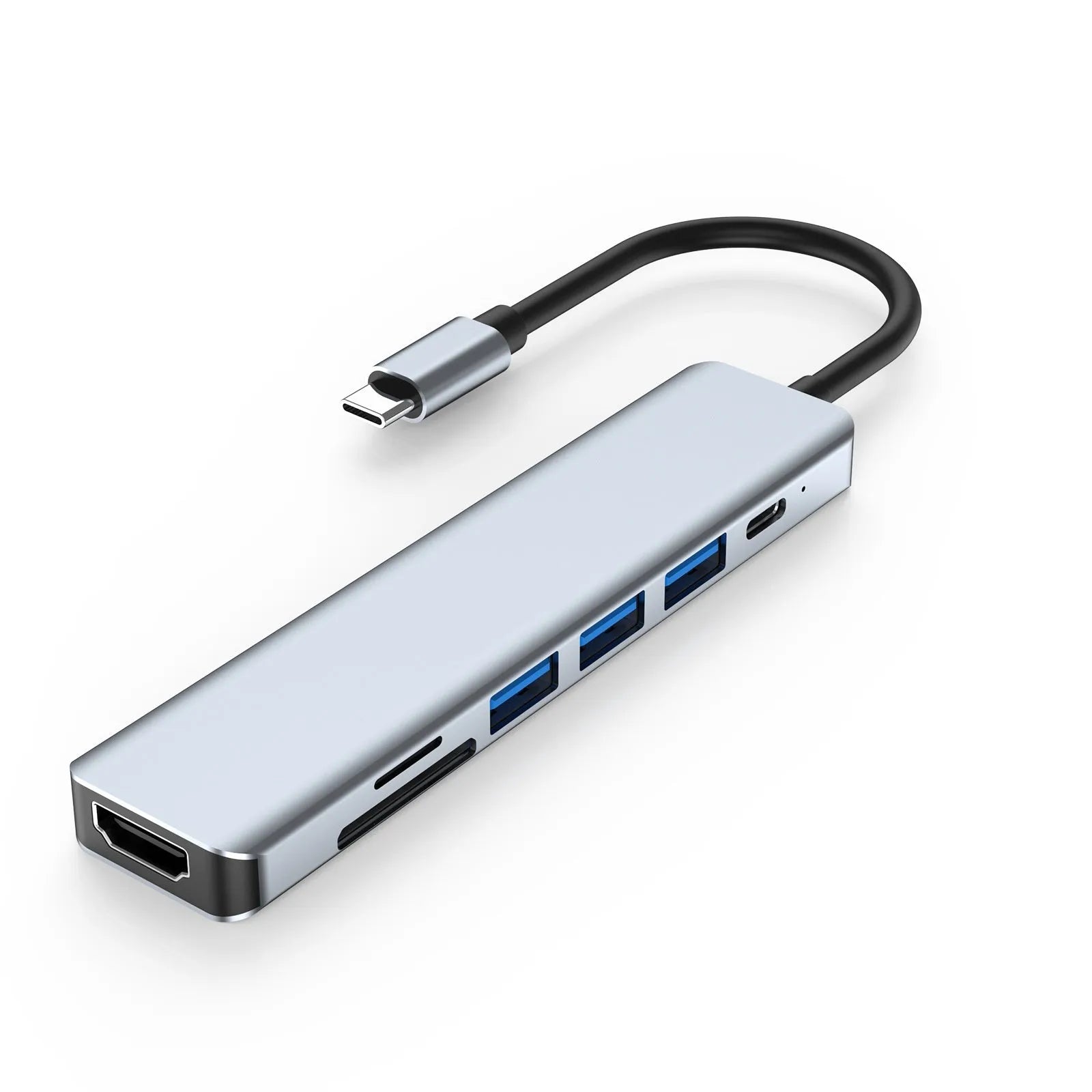 USB expander Type-C to USB docking station with seven ports and 0.145m cable