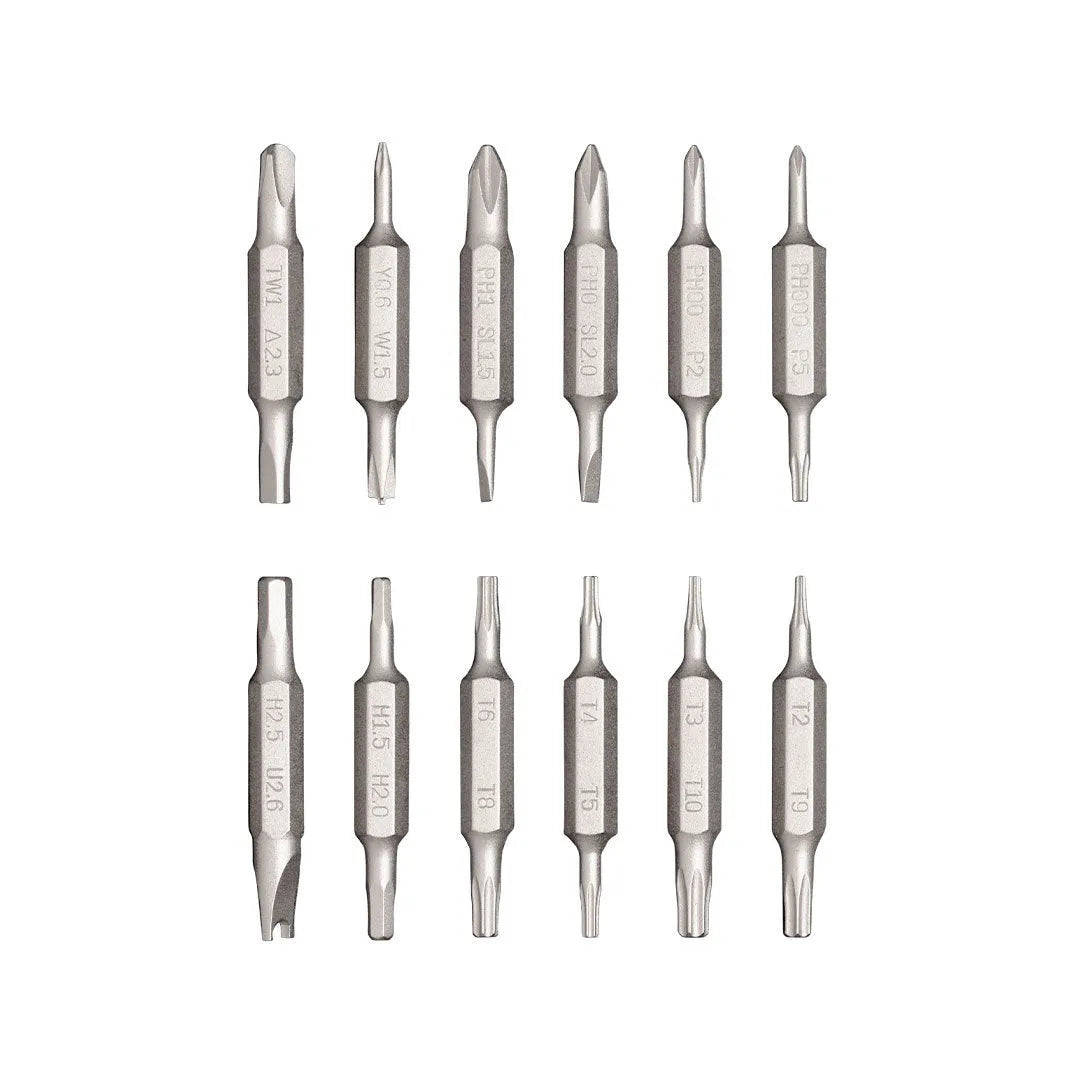 24 in 1 repair screwdriver set for mobile phone and computer disassembly with magnetic bit storage