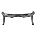Wei Bike matt carbon fibre road bicycle handlebar showing bent drop bar shape