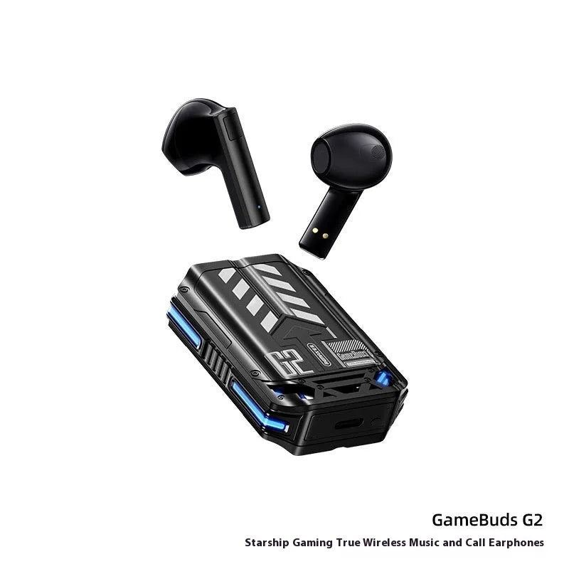GameBuds G7 gaming earbuds with gradient breathing light in StarCraft Black, including 2.4G receiver