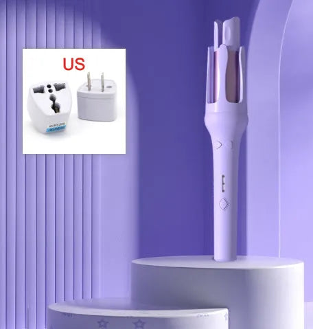 Automatic hair curler in a selected colour with 32mm barrel and power adapter.