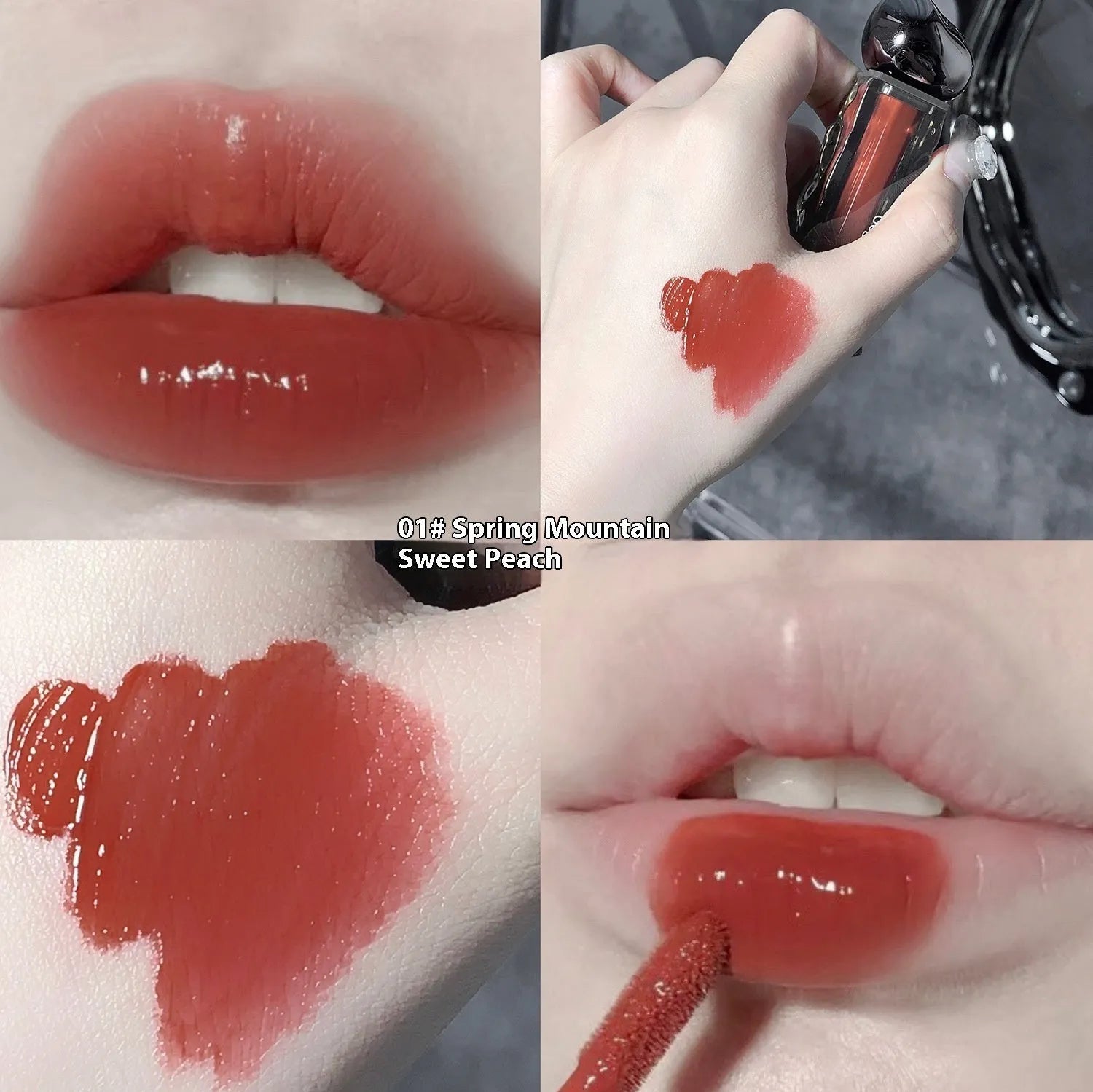 Glacier Lava Lip Lacquer water light mirror makeup lip gloss with seven colour options