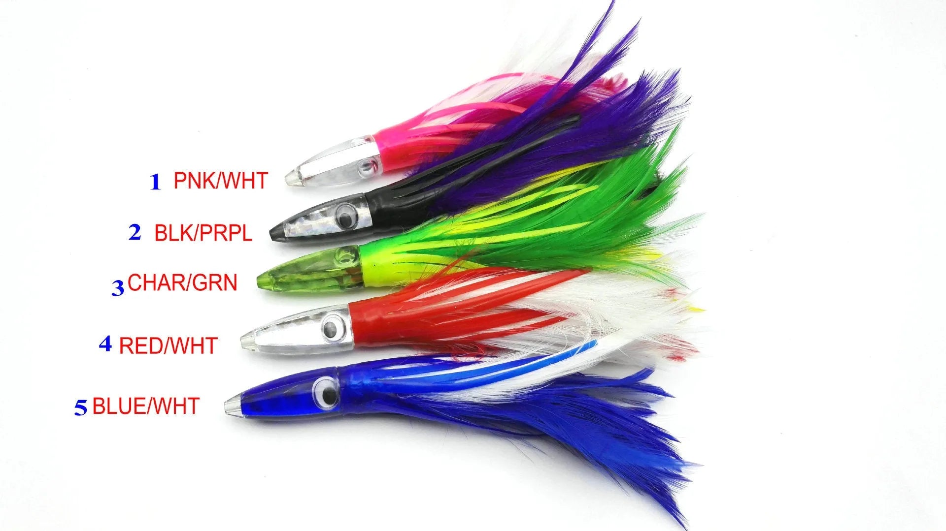 Acrylic sea fishing octopus headband feathered dress lure 14cm 32g resin fish head