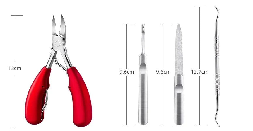 Stainless steel nail clippers with ABS handles in multiple colour options for home grooming