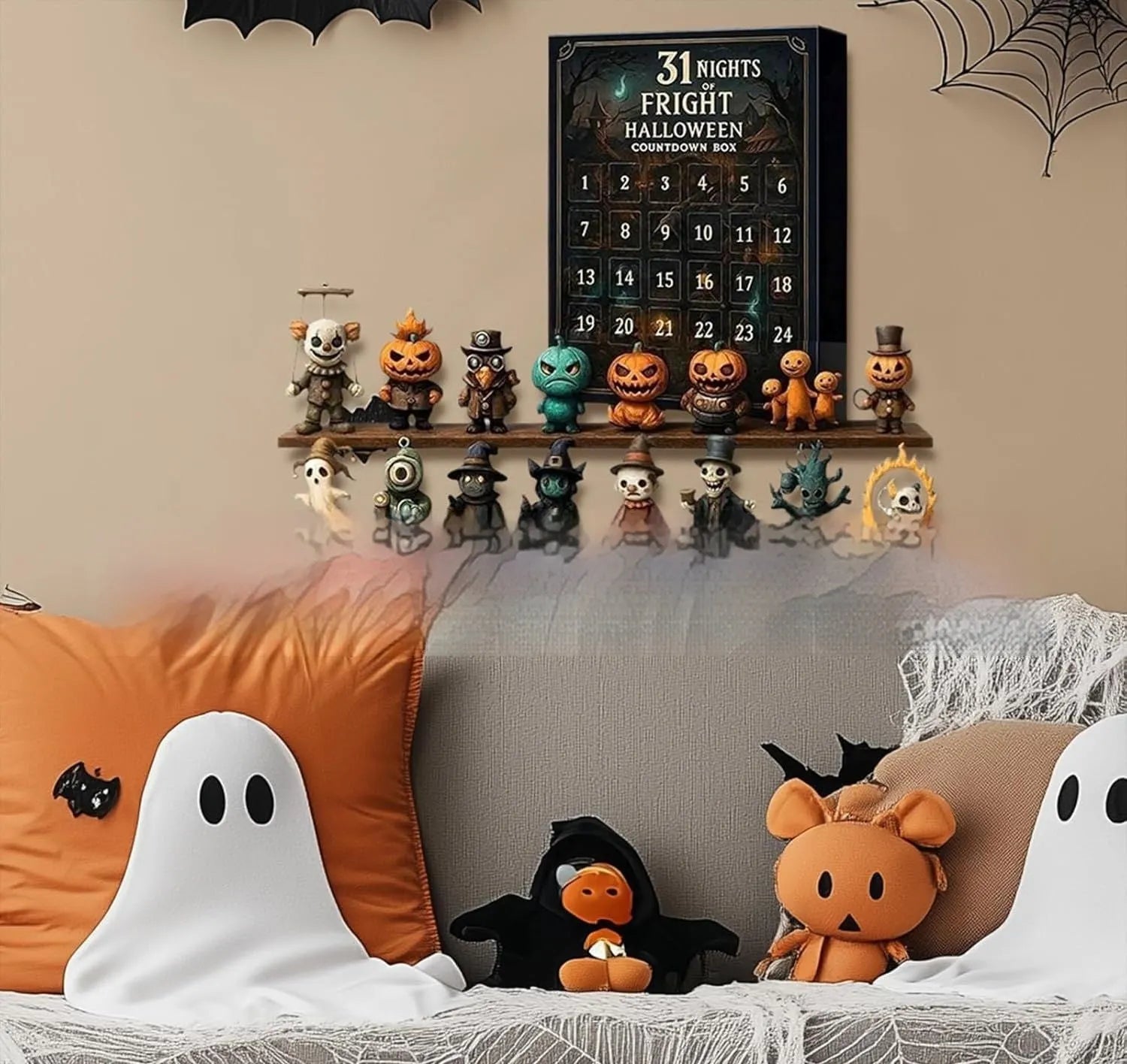 Halloween 31-night countdown blind box with horror doll advent calendar