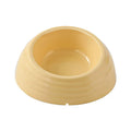 Stainless steel finish cat bowl in beige, brown, or light green colour for pet feeding