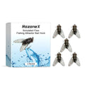 Five 1.5cm soft fishing lures shaped like insects in a box