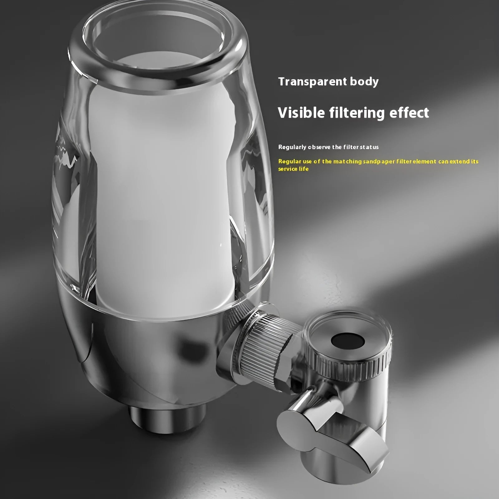 Ceramic water filter element for faucet-mounted water purifier systems.